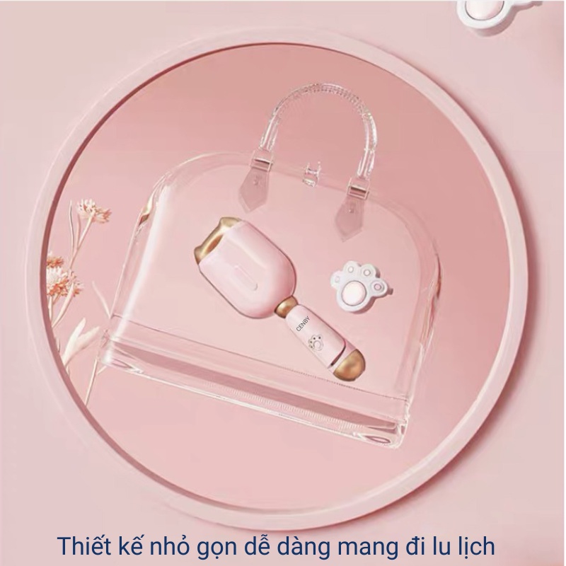 Máy uốn tóc xoăn sóng nước Hippie ion âm CENBY Premium Hair Styler không làm tổn thương tóc