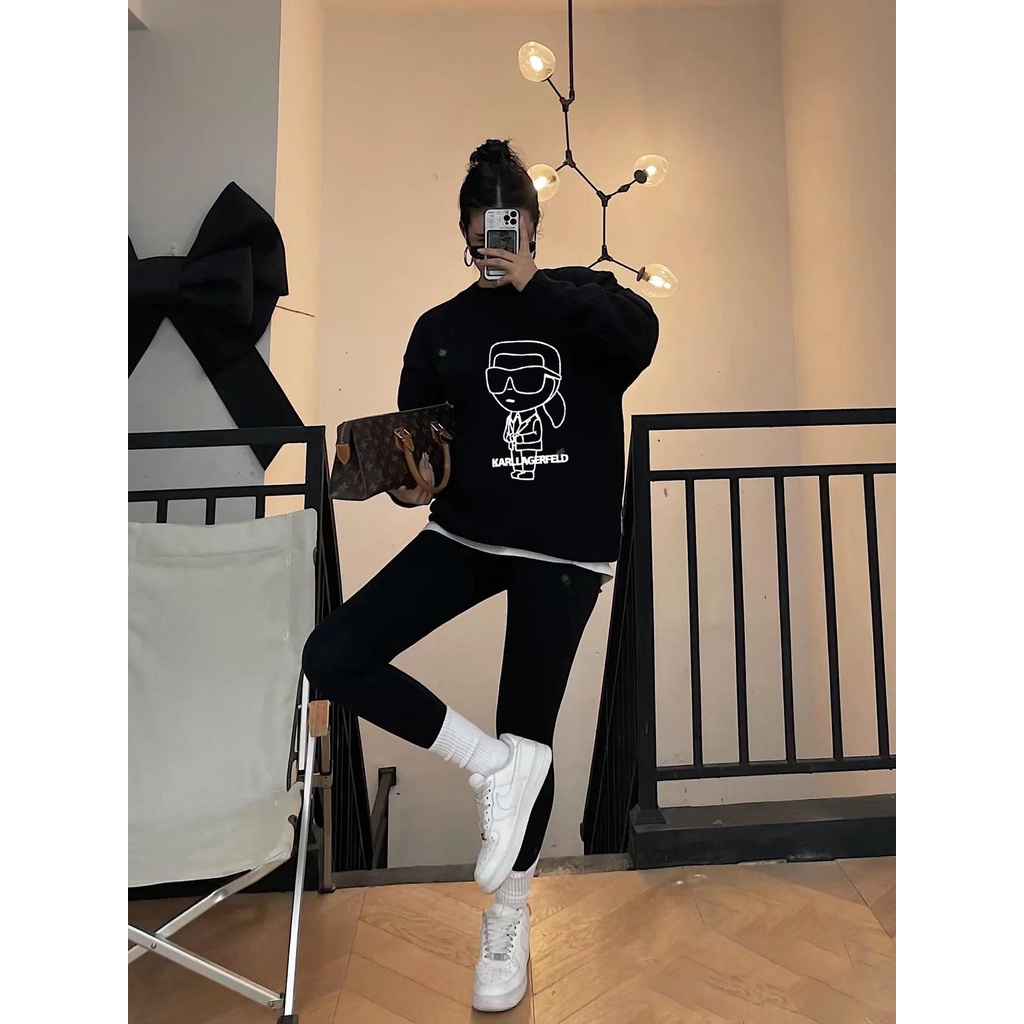 Áo sweater karl nỉ chân cua cao cấp