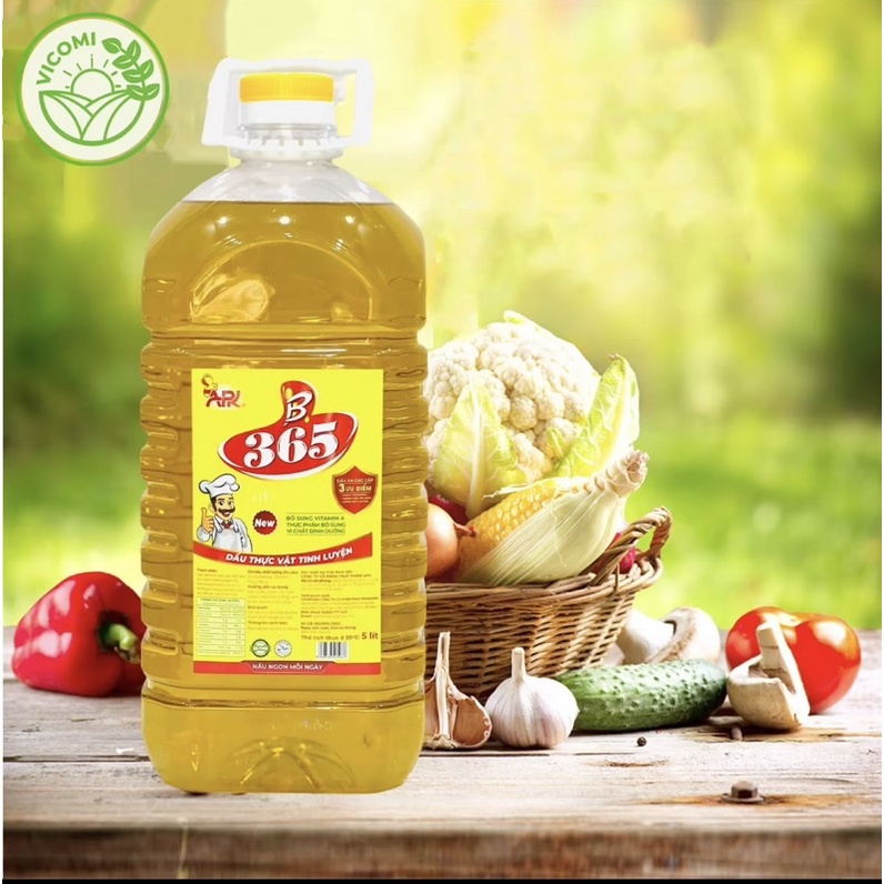 Dầu Ăn 365 can 5 lít