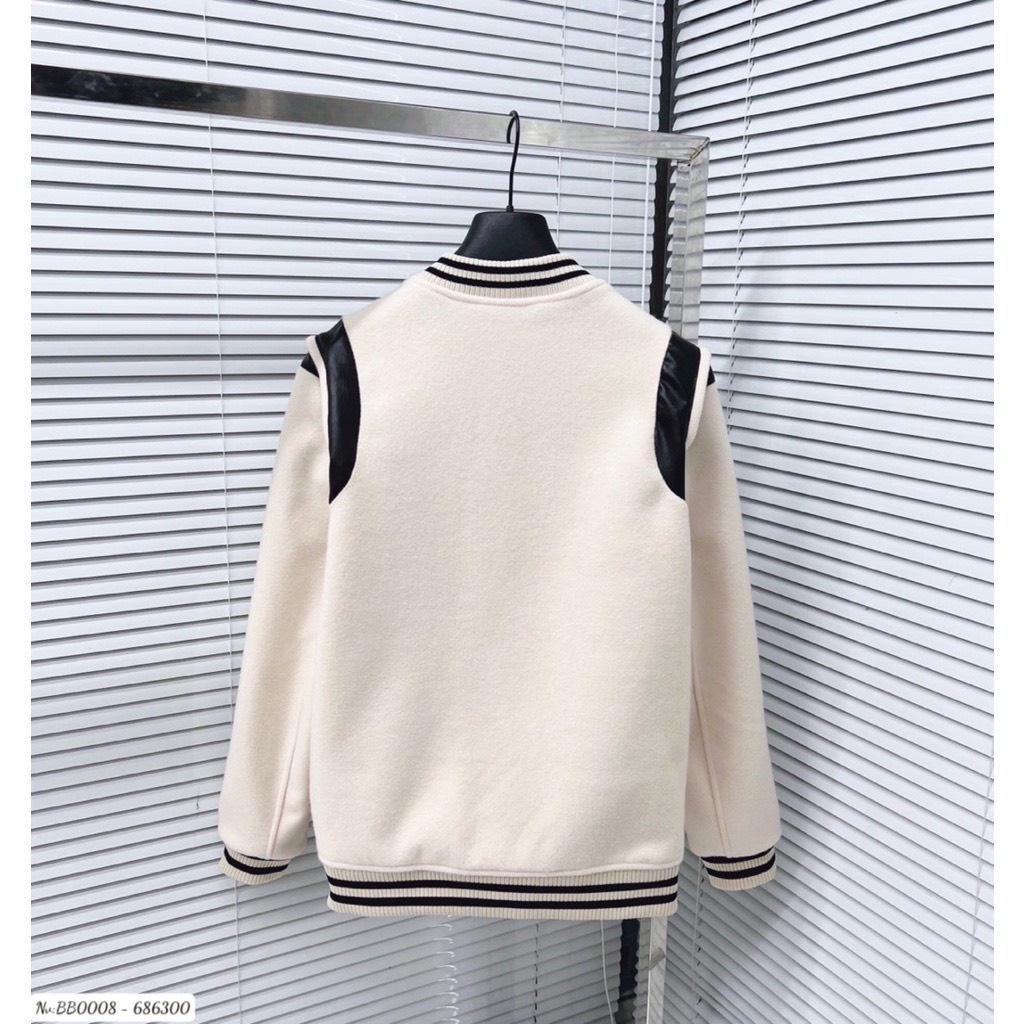 ÁO BOMBER TEDDY SAIN LAURENT , ÁO BOMBER NAM NỮ UNISEX