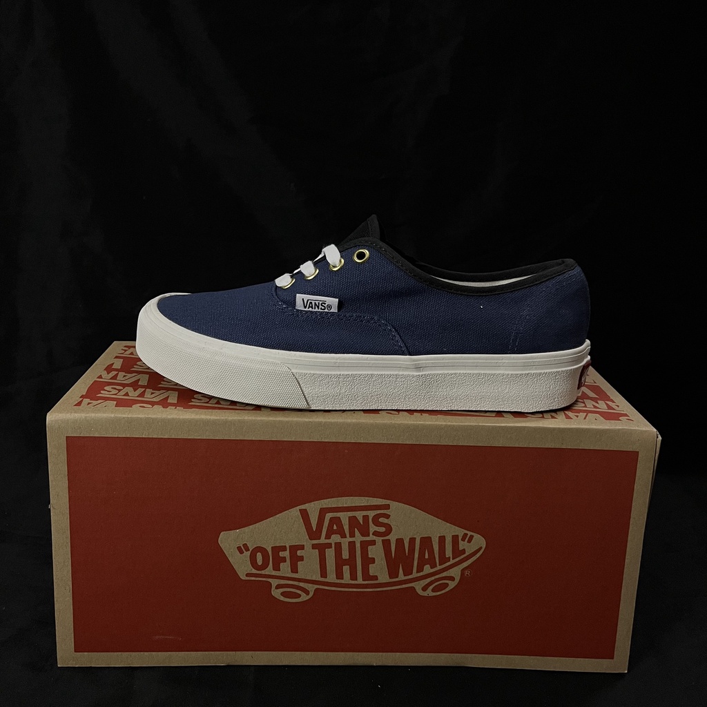 Giày Vans Vault Authentic Classic xanh navy cao cấp full box