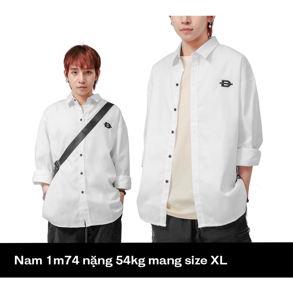 Áo sơ mi nam nữ dài tay form rộng nhiều màu local brand Davies Long Sleeve Uni Shirt | D27-S8