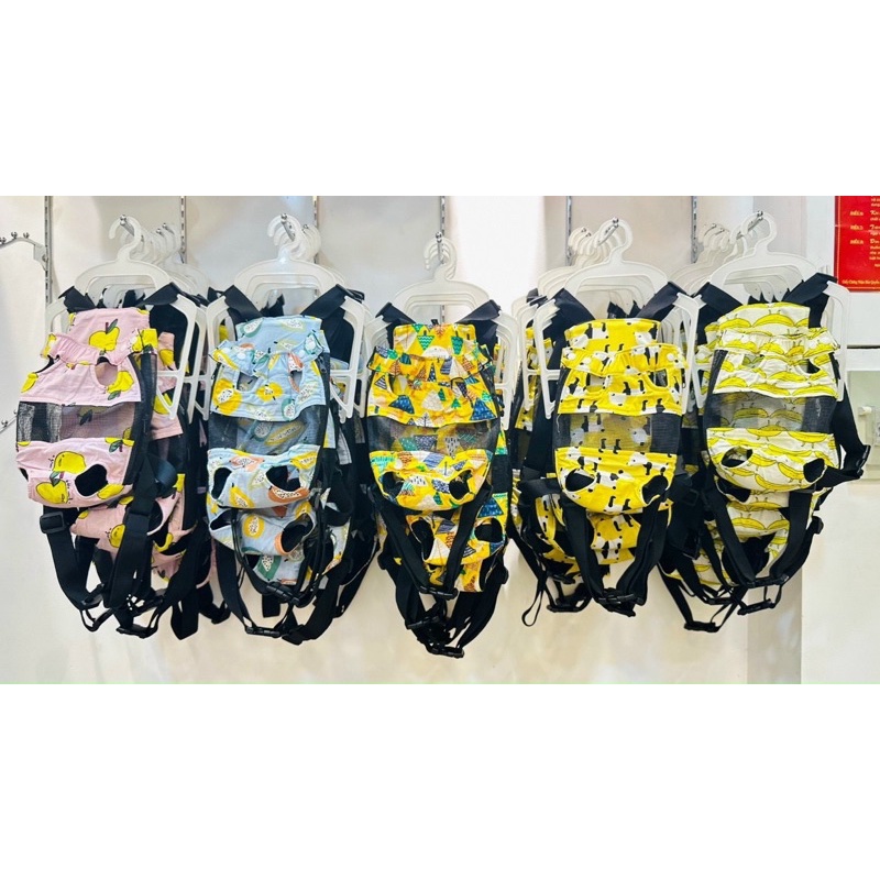 Địu vận chuyển chó mèo nhiều hoạ tiết