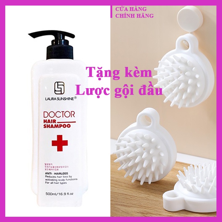 DẦU GỘI DOCTOR HAIR SHAMPOO LAURA SUNSHINE NHẬT KIM ANH 500ML - GIÚP GIẢM RỤNG TÓC + TẶNG LƯỢC GỘI ĐẦU