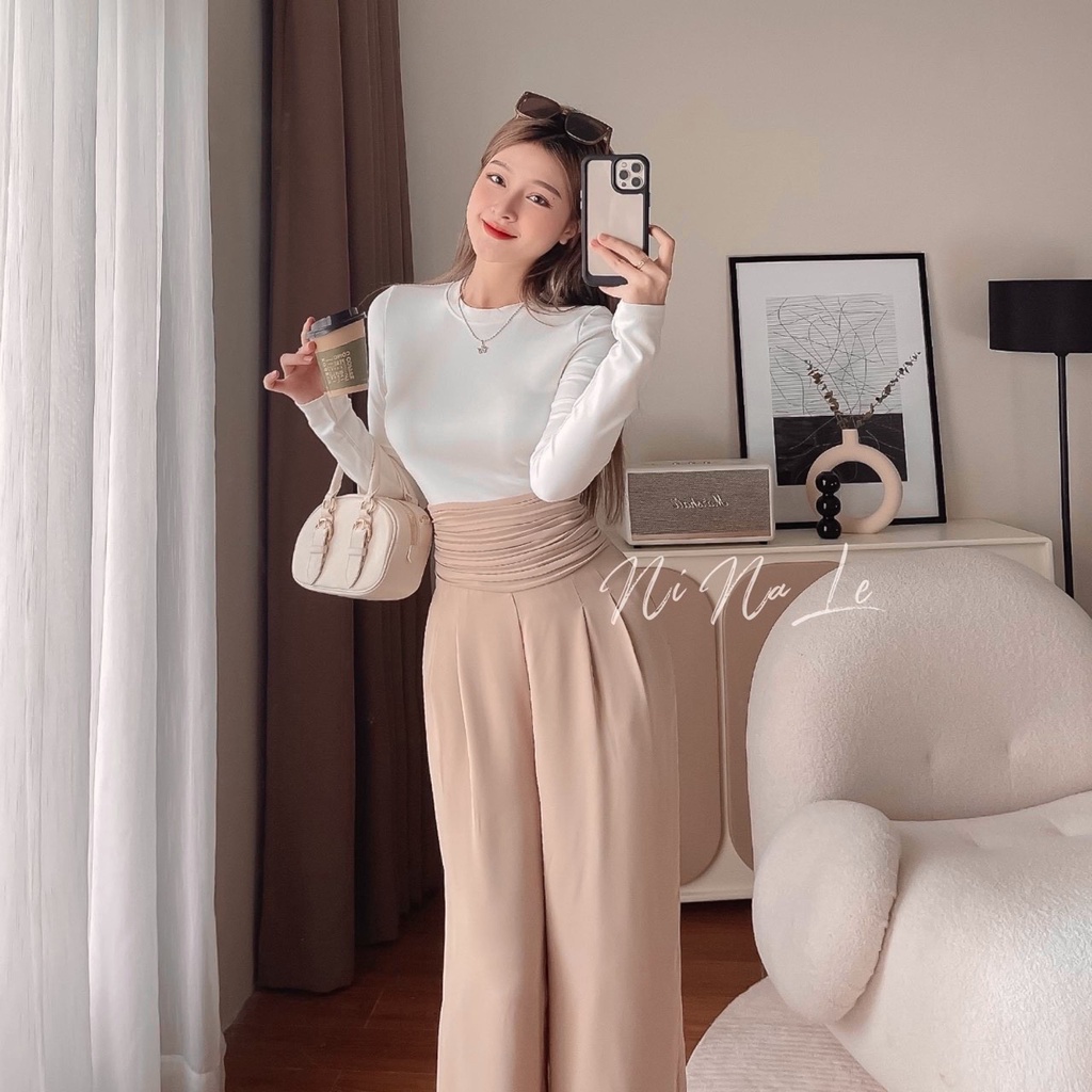 B264- QUẦN SUÔNG NỮ XẾP LI CẠP