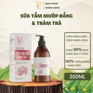 Combo 2 Sữa tắm Mướp đắng rừng & Tràm trà Cao Bằng TỘC Natural sạch khuẩn, giảm mụn và viêm nang lông 300ml