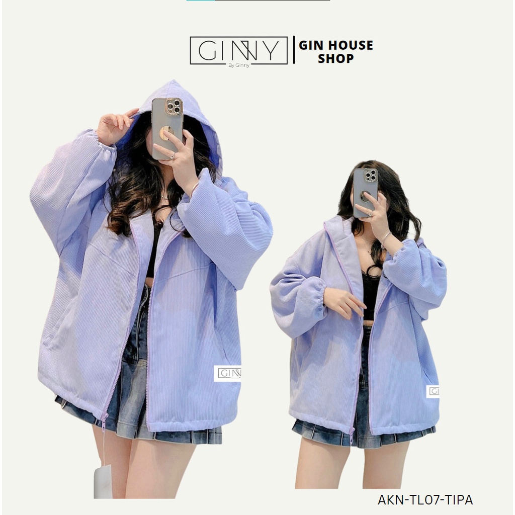 Áo khoác nhung tăm Salim TL-07 | Có Túi Trong | Form Rộng | Ginny