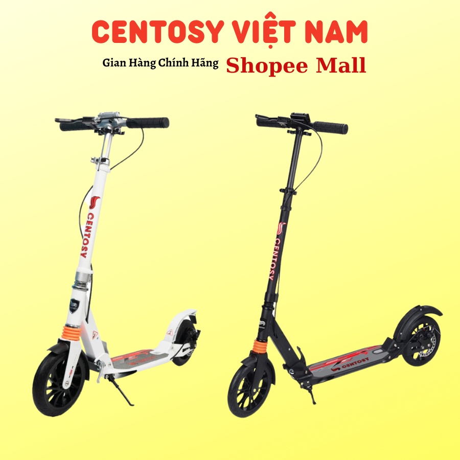 Xe Trượt Scooter Người Lớn Centosy ALS A5D Trang Bị Phanh Tay, Phanh Đĩa, Cam Kết Chính Hãng