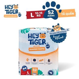 Tã/bỉm quần hey tiger jumbo size l - 52 miếng