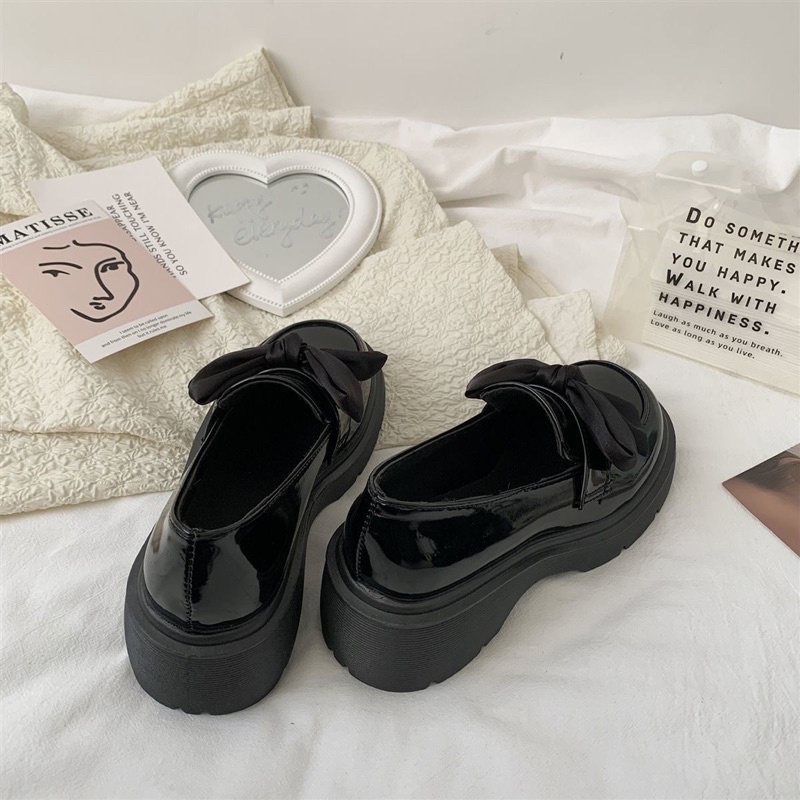 Giày lolita Mary Jane gắn nơ xinh xắn