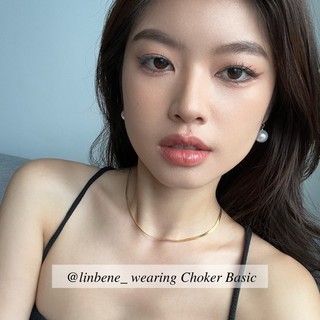 Dây chuyền nữ DECOCO ACC Choker Basic trơn titan không han gỉ