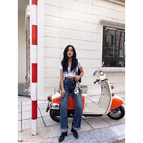 Quần Boy Suông Ocean thương hiệu Rocky Denim