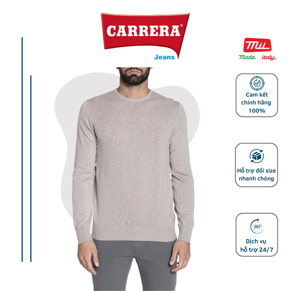 Áo len dệt kim nam cổ tròn - CARRERA JEANS - Nhập khẩu CHÍNH HÃNG từ ITALIA