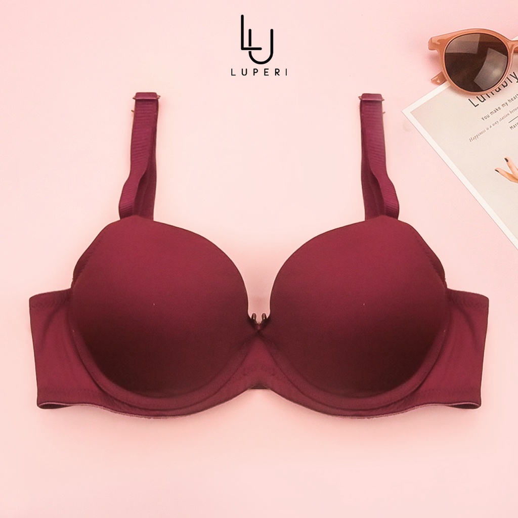Áo Lót Nữ Nâng Ngực Có Gọng Đệm Dày Luperi vải trơn trẻ trung dáng quả lên cho người ngực nhỏ vừa và to SP824X