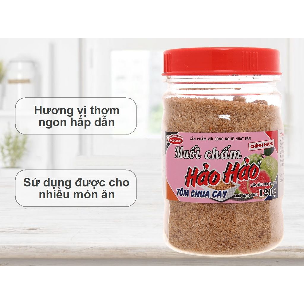 MUỐI CHẤM HẢO HẢO TÔM CHUA CAY 120G