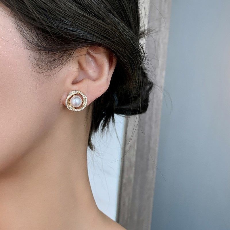 Khuyên tai nữ Xu hướng mới Nhiều Kiểu Dáng, Bông tai nữ đính đá MoeStore