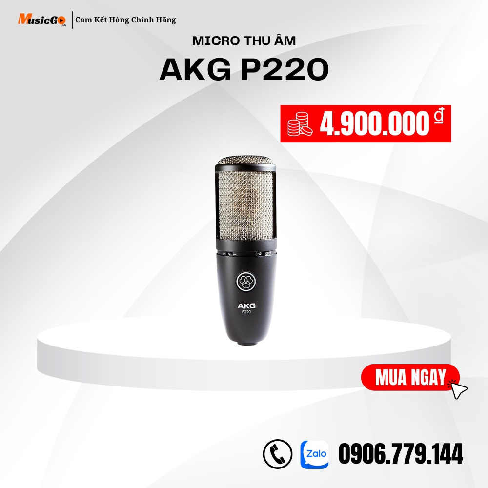 Micro Thu Âm AKG P220 | Bảo Hành 12 Tháng