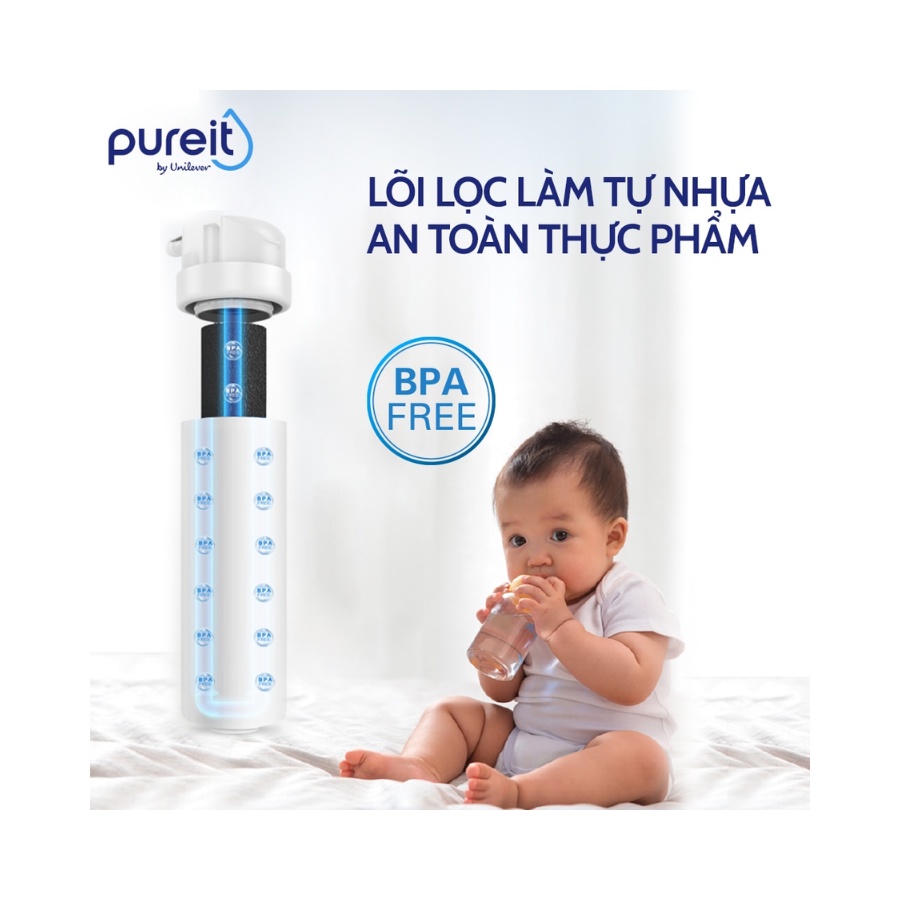 Máy lọc nước RO để gầm nhỏ gọn Pureit Tanka - Hàng chính hãng