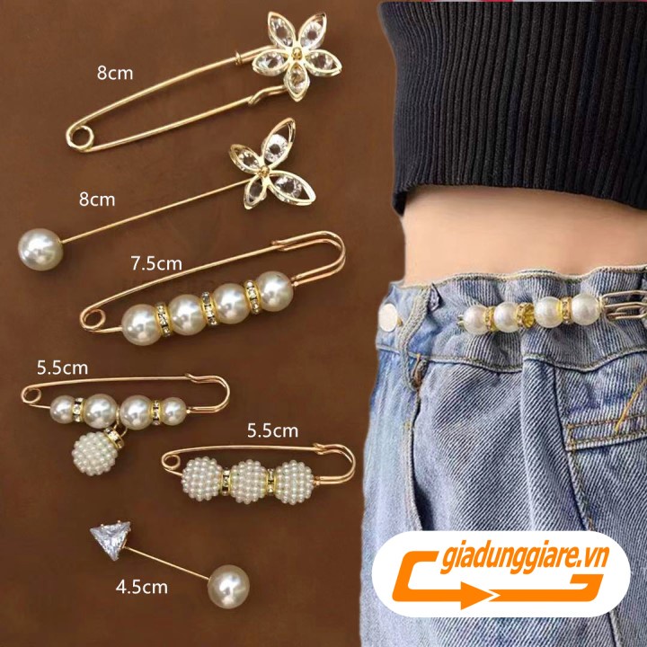 SET 13 ghim cài quần áo các mẫu kim băng cài váy thời trang - giadunggiare.vn