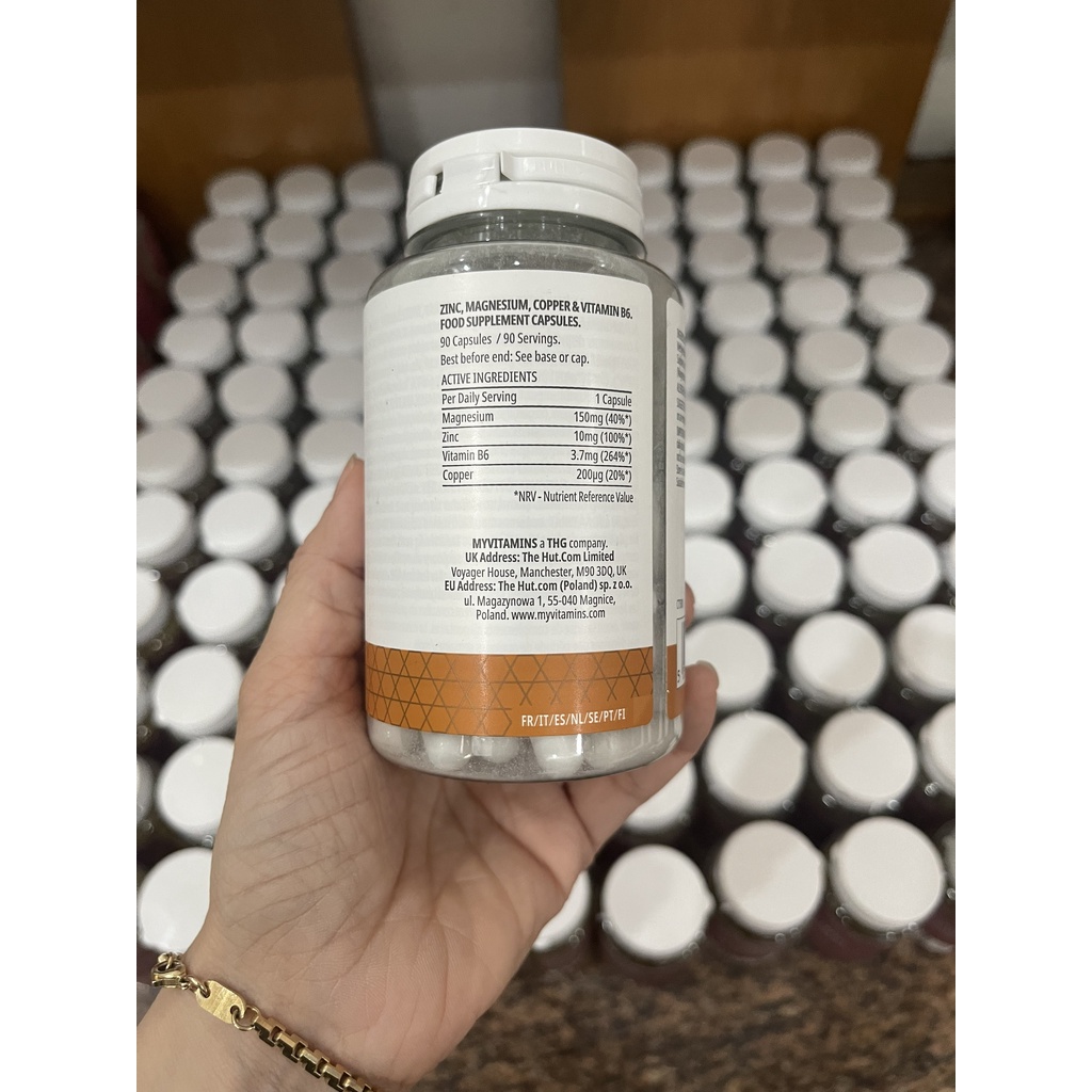 𝐌𝐲𝐩𝐫𝐨𝐭𝐞𝐢𝐧- ZINC & MAGIE - Viên uống kẽm magie - Tăng cường sinh lý điều hòa stress, phục hồi cơ bắp