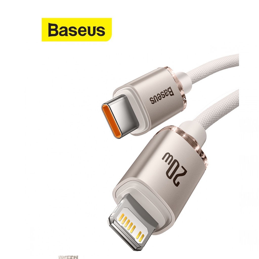 Cáp sạc nhanh PD20W truyền dữ liệu Baseus Crystal Shine Series Fast Charging Data Cable 120CM dành cho IP12/13/14