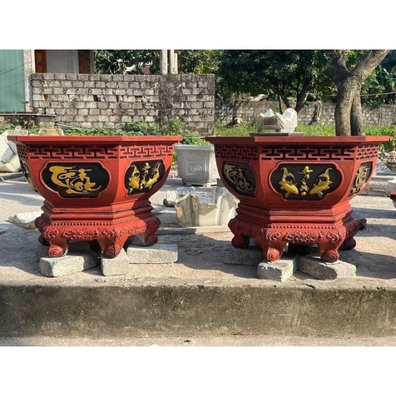 Khuôn chậu lục giác 65 ABS 2023 Việt Nam loại dày (tặng búa cao su )(tặng chốt nhựa )