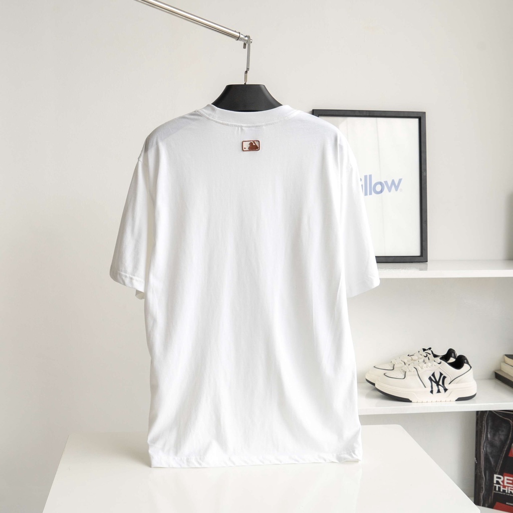Áo phông M/L/B logo nhỏ basic 4 màu phong cách Hàn Quốc