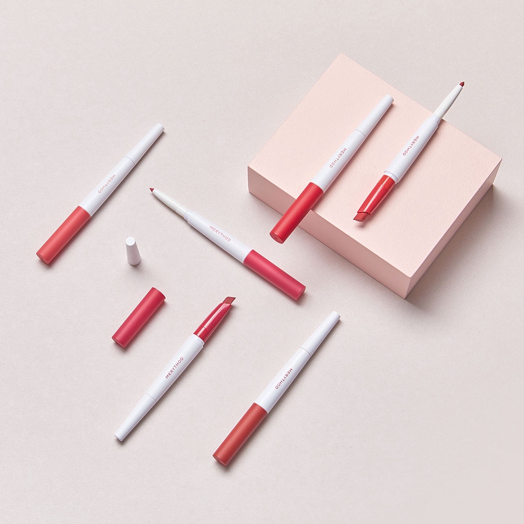 Son môi + chì kẻ viền môi MERYTHOD thiết kế 2 trong 1 Reel Edge Dual Lip