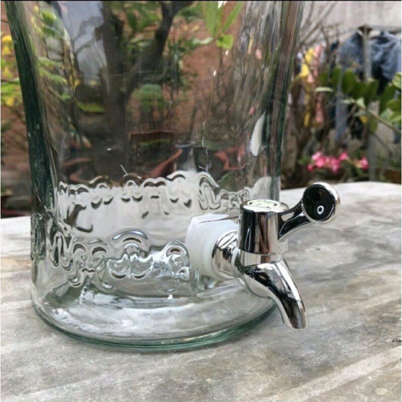 Bình Thuỷ Tinh Sâm Chân Mây 6 Lít, 10 Lít, 15 Lít Có vòi và Không Vòi