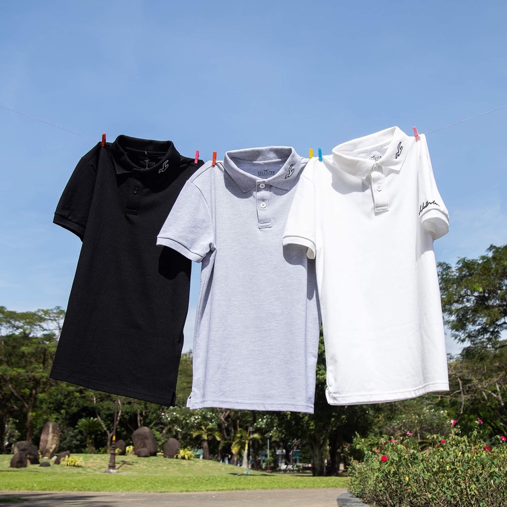 Áo Thun Polo Hollister - Chất Cá Mập, Dày Dặn- Thời Trang Trẻ Trung, Phong Cách- Thoáng Mát, Thoải Mát