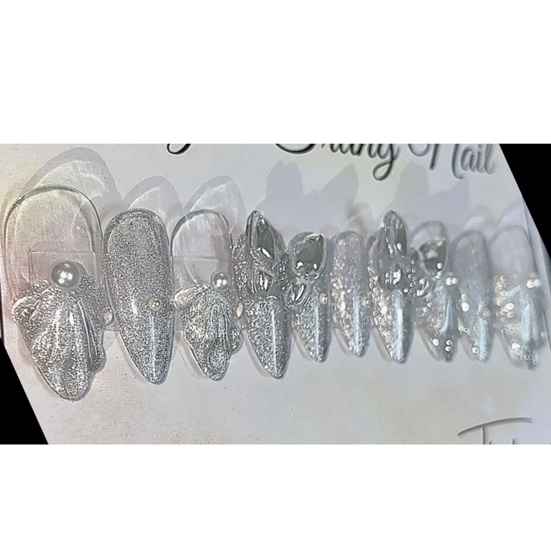 Nailbox nhũ mắt mèo charm bứm
