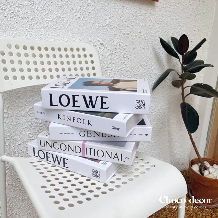 Mô hình sách giả decor phong cách Châu Âu phụ kiện chụp ảnh, trang trí không gian