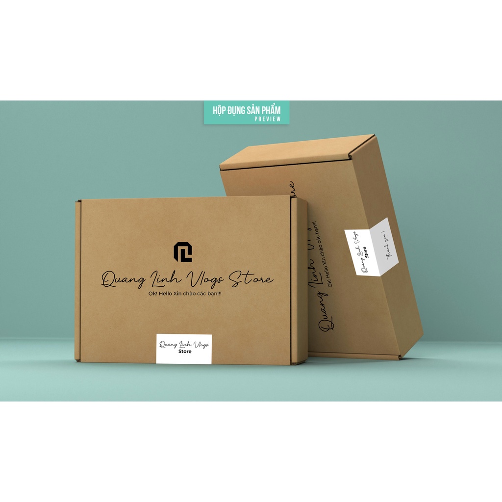 Áo Polo thêu Logo xanh Quang Linh - 100% Cotton Cá Sấu.