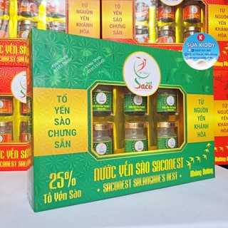 Yến sào Khánh Hòa loại thượng hạng - 25% yến đậm đặc không đường Saconest thích hợp với người ăn kiêng, tiểu đường