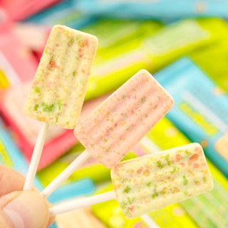 kẹo mút sữa nổ kết hợp giữa kẹo sữa không đường và kẹo nổ 2in1