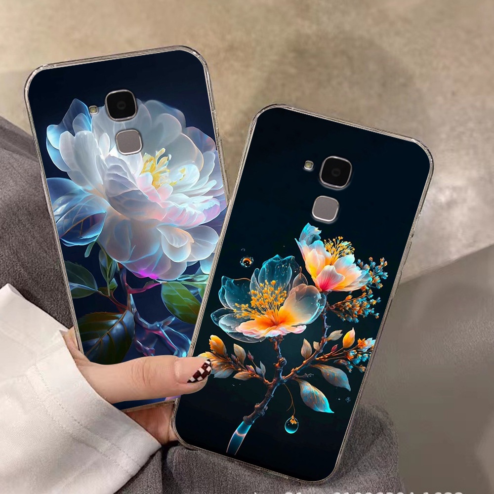 Ốp lưng huawei gr5 mini in nhám hình hoa cỏ
