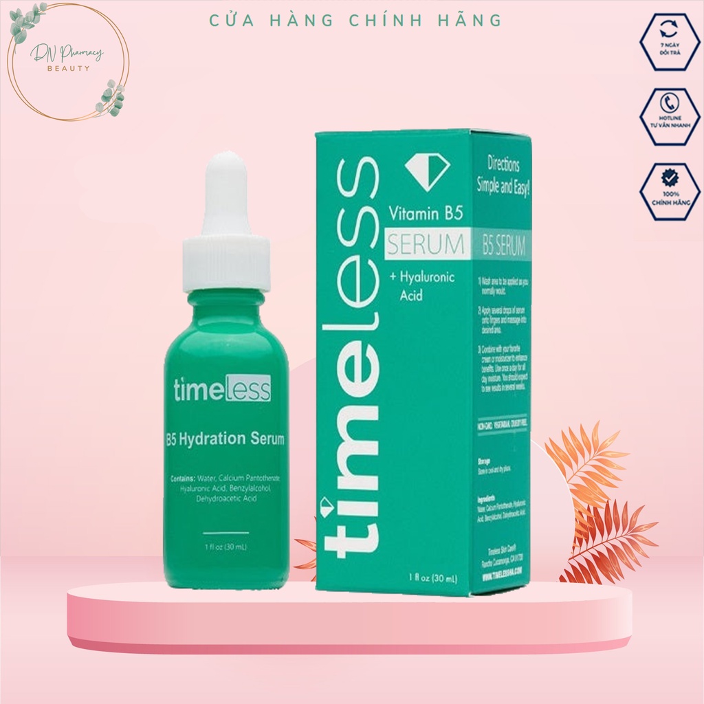 Tinh Chất Serum Timeless B5 Cấp Ẩm, Phục Hồi Da B5 Hyaluronic Acid 30ml