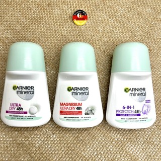 Lăn khử mùi Nữ Garnier Mineral siêu khô thoáng, lọ 50ml