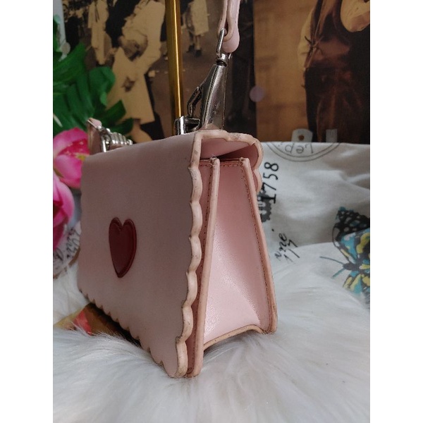 Túi hộp mini trái tim si 2hand hiệu CK 17x13