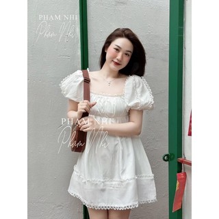 Váy đầm thô phối viền siêu xinh kh