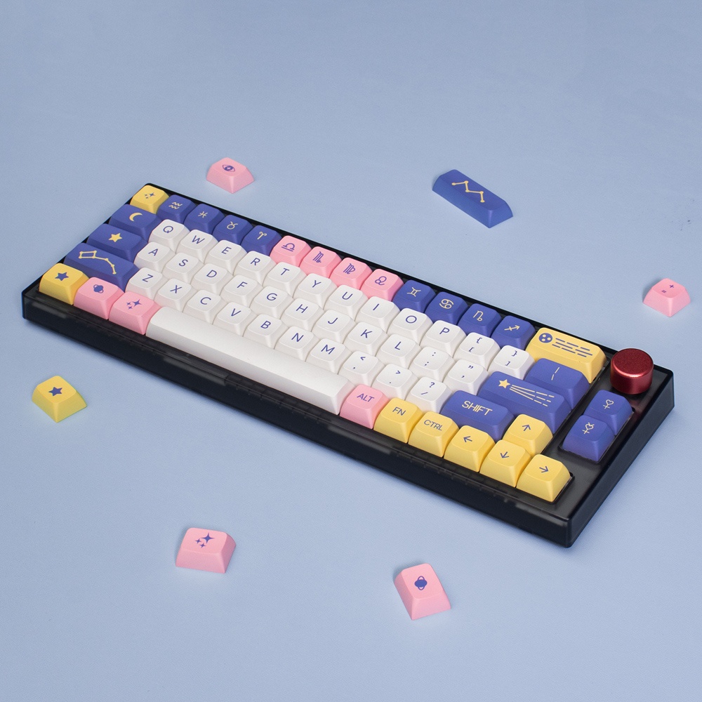 Bộ nút bàn phím cơ | Keycap XDA Astrology Purple Constellation PBT Dyesub
