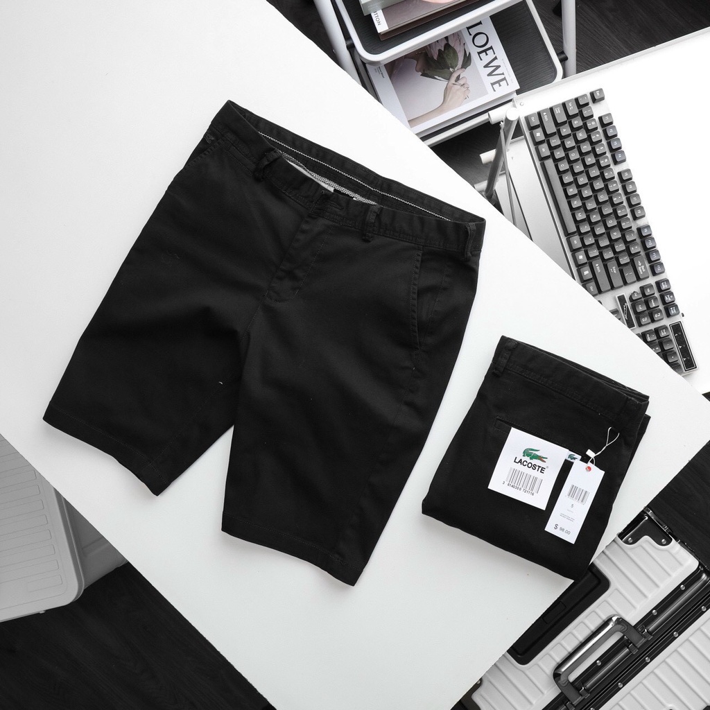 QUẦN SHORT KAKI XUấT DƯ TM 100% FULL TEM LOGO