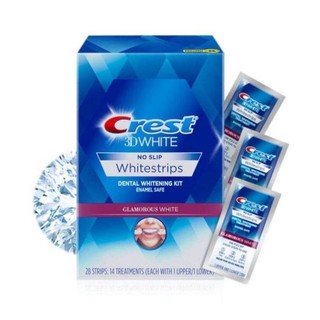 Combo 4 Gói Miếng dán trắng răng Crest 3D White (Professional Effects / Glamorous / Gentle Routine/ENAMEL SAFE )