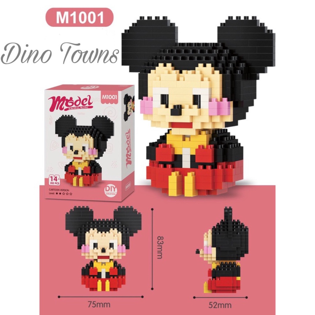 Mô hình lắp ráp nhân vật Disney 3D Model siêu đáng yêu