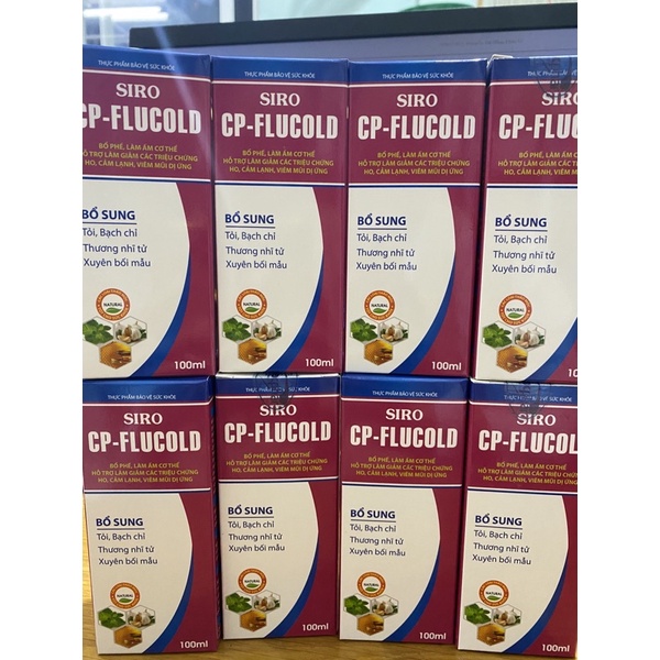 FLUCOL CP BỔ PHẾ, LÀM ẤM CƠ THỂ,GIẢM HO CẢM LẠNH VIÊM MŨI DỊ ỨNG CHAI 100ml