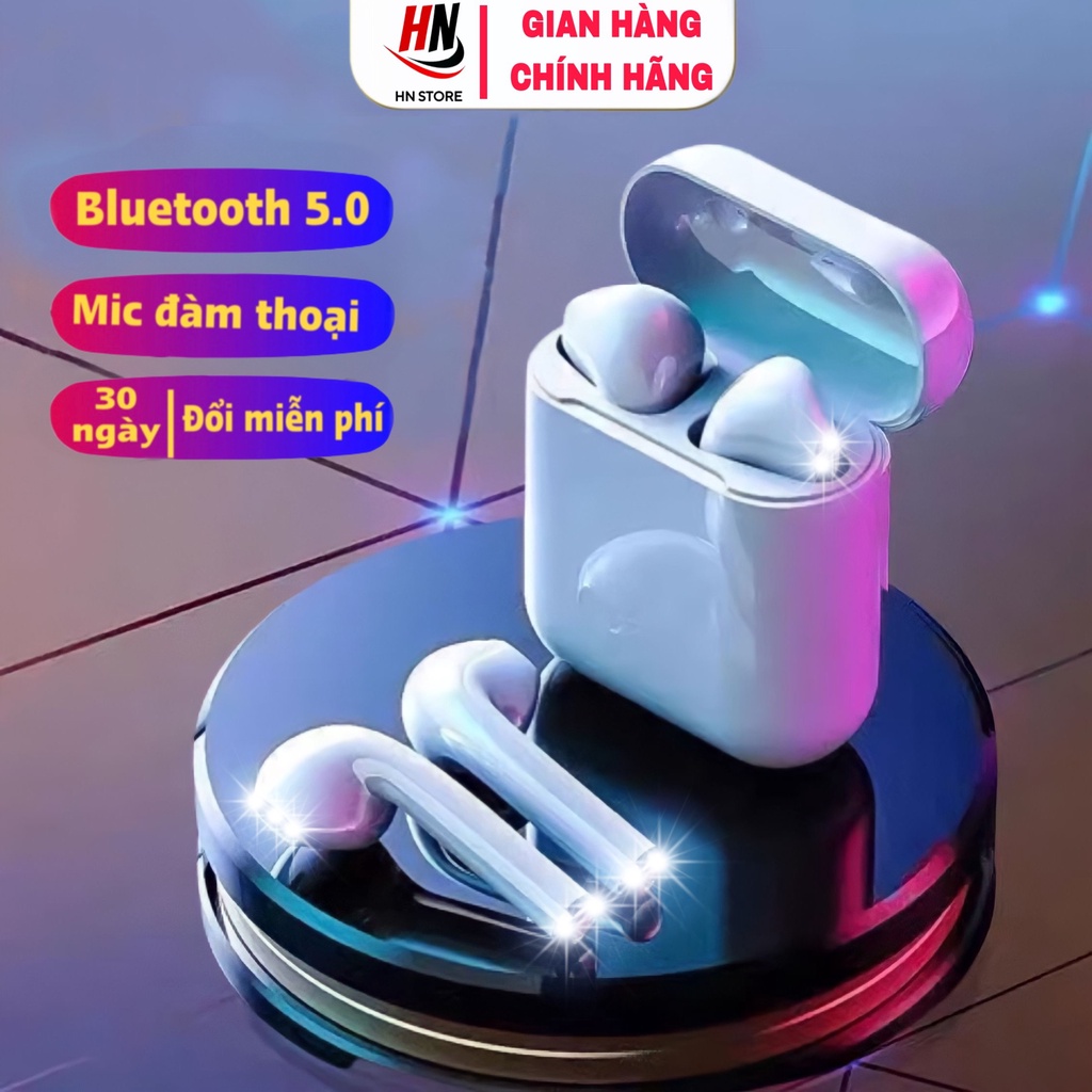 Tai Nghe Bluetooth l12 Tai nghe không dây l12 âm thanh chuẩn HIFI chạm cảm ứng dùng cho điện thoại và laptop