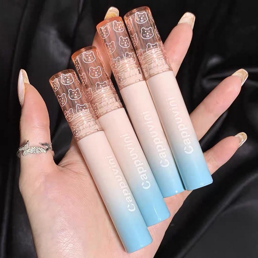 Son kem bóng CAPPUVINI gấu hồng Bubbly Bear Lip Glaze ombre son nội địa trung DANA | BigBuy360 - bigbuy360.vn