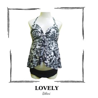 Đồ bơi bà bầu, đồ bơi big size nữ dạng tankini hai mảnh dễ mặc