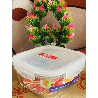 HỘP THỦY TINH VUÔNG LOCK & LOCK 840ML