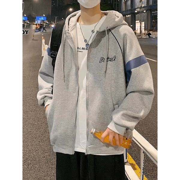 Áo Khoác Nỉ Phối Khoang Nách Họa Tiết Doeis Phong Cách TRẻ TRung Năng Động SHOP VALENTINA